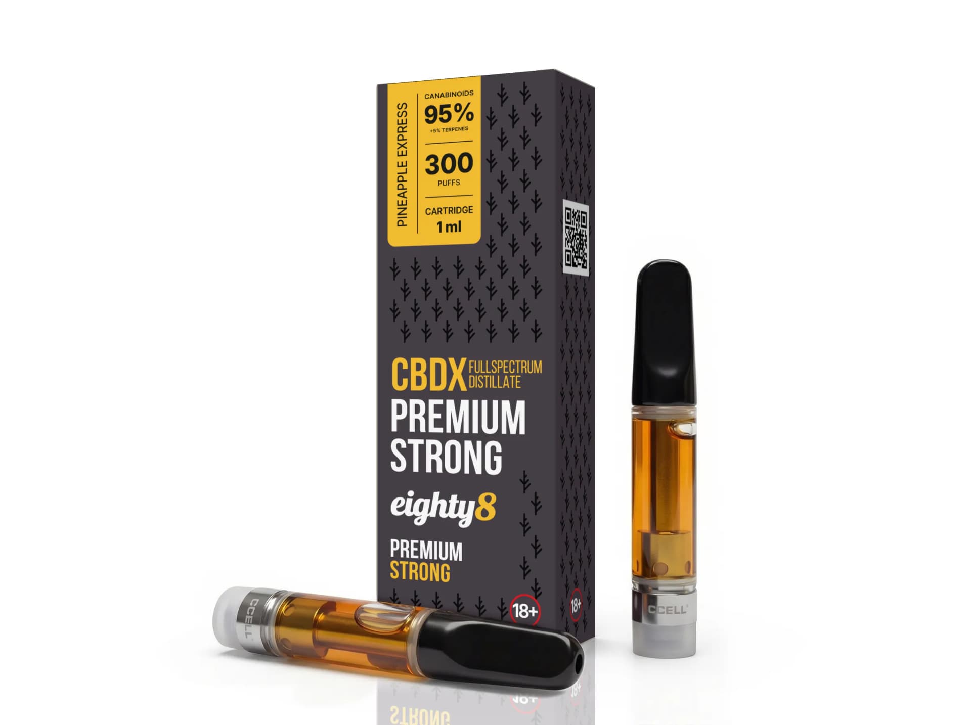 Eighty8 CBDX STRONG PINEAPPLE EXPRESS 1ml Cartridge